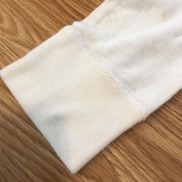 Vtg American Eagle Outfitter 1977 Athletic Fit Long Sleeve Cream Shirt Med Y2K - Picture 5 of 12